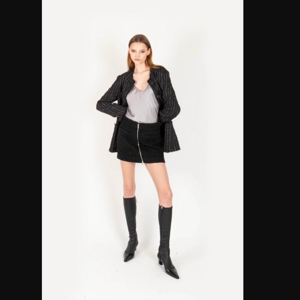 Secret Mission Blythe Skirt - Tweed | Black